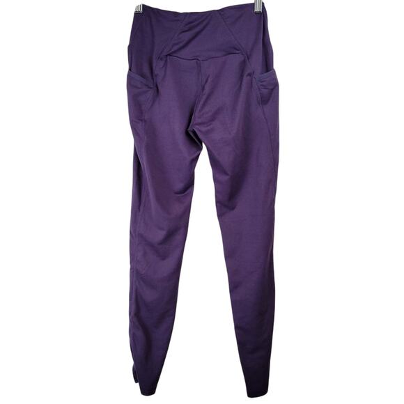Gymshark Grape Purple Dry Moisture Management Mid Rise Leggings Size S - Picture 2 of 9